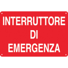 CEMBRE - TARG.ALL.VS-I154 200X300 MM.INTERRUTT.EMERG