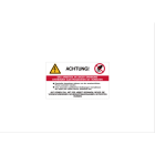 CEMBRE - Etich.VS-I80 per imp.elettr.70x120 tedesco