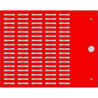 CEMBRE - TARGHETTA MG-TPMF ROSSO 4X12MM X TUBETTI