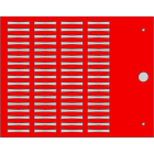 CEMBRE - TARGHETTA MG-TPMF ROSSO 4X20MM X TUBETTI