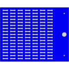 CEMBRE - TARGHETTA MG-TPMF BLU 4X10MM X TUBETTI