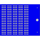 CEMBRE - TARGHETTA MG-TPMF BLU 4X12MM X TUBETTI