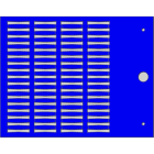 CEMBRE - TARGHETTA MG-TPMF BLU 4X20MM X TUBETTI