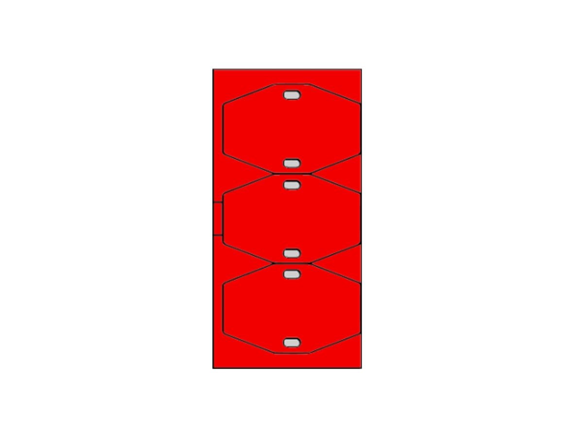 CEMBRE - TARGH.ETF-ROLL POLIURETANO ROSSO 27X40 MM