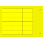 CEMBRE - TARGHETTA MG-TAR GIALLA 17X40 X COMPONENTI