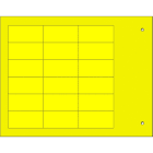 CEMBRE - Targhetta MG-TAR gialla 17x35 x componenti