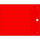 CEMBRE - TARGH.MG-TAP ROSSO 15X27 X CAVI/COMP.