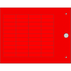 CEMBRE - TARGH.MG-TAP ROSSO 8,2X27 PORTA-TARGHE TEL