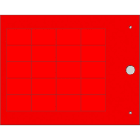 CEMBRE - TARGH.MG-TAP ROSSO 18X27 PORTA-TARGHE TEL.