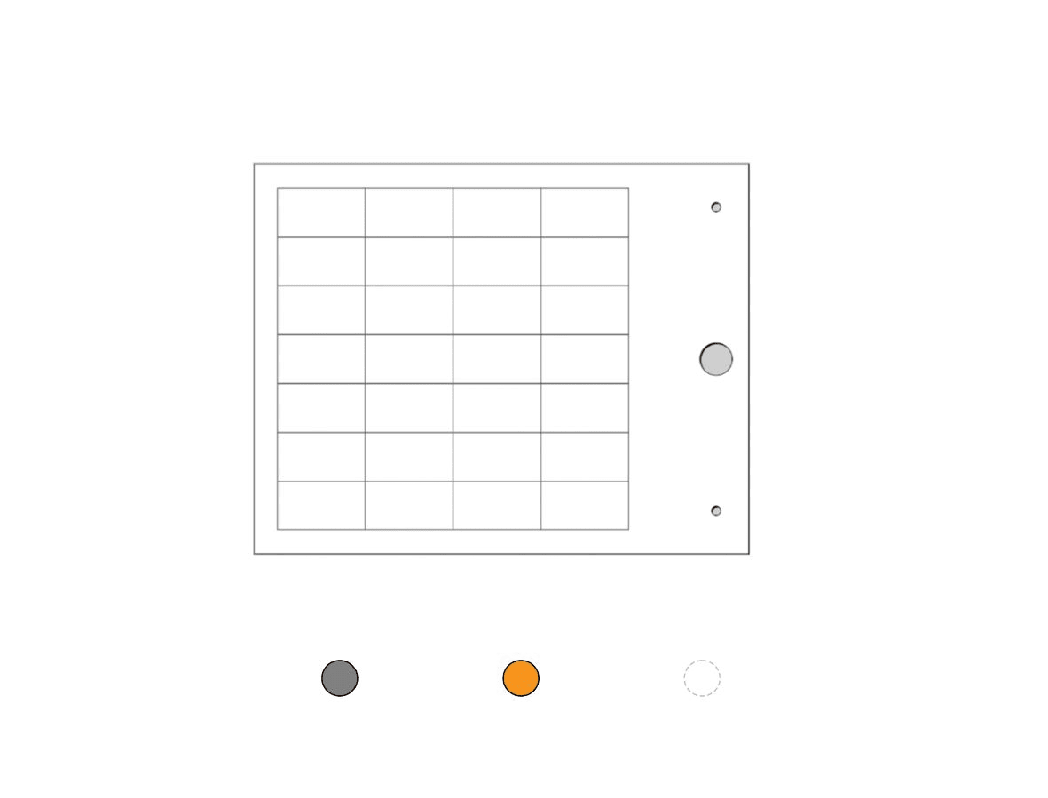 CEMBRE - TARGHETTA MG-TAP 15X27 ORANGE