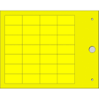 CEMBRE - TARGHETTA MG-TAP GIALLA 15X27 X CAVI/COMP.