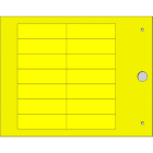 CEMBRE - TARGHETTA MG-TAP GIALLA 15X49 X CAVI/COMP.