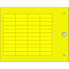 CEMBRE - TARGH.MG-TAP GIALLO 8,2X27 PORTA-TARGHE TEL