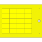 CEMBRE - TARGH.MG-TAP GIALLO 18X27 PORTA-TARGHE TEL