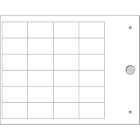 CEMBRE - Targh.MG-TAP bianco 17,5x27,8 porta-targhe