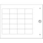 CEMBRE - TARGH.MG-TAP BIANCO 18X27 PORTA-TARGHE TEL.