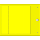 CEMBRE - TARGHETTA MG-TAP GIALLA 15X27,7 X CAVI/COMP
