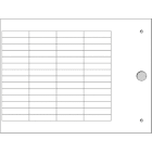 CEMBRE - Targh.MG-TAP bianco 6x27,3 porta-targhe AB
