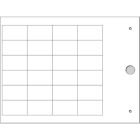 CEMBRE - TARG.MG-TAP BIANCO 16,3X27,3 PORTA-TARG.ABB