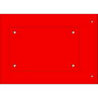 CEMBRE - TARGA RIVETT.Ø 4MM MG-VRT-RH ROSSO 50X100