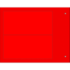 CEMBRE - TARGA QUADRO MG-VRT-R ROSSO PVC 52X107