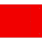CEMBRE - TARGA QUADRO MG-VRT-R ROSSO PVC 50X100