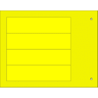 CEMBRE - TARGA QUADRO MG-VRT-R GIALLA IN PVC 25X100