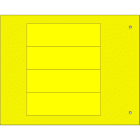 CEMBRE - TARGA QUADRO MG-VRT-R GIALLA IN PVC 25X80