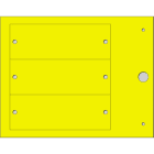 CEMBRE - TARGA RIVETT.Ø 4MM MG-VRT-RH GIALLO 35X100