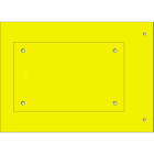 CEMBRE - TARGA RIVETT.Ø 4MM MG-VRT-RH GIALLO 75X120