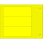 CEMBRE - TARGA QUADRO MG-VRT-R GIALLA IN PVC 35X100