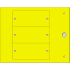 CEMBRE - TARGA RIVETT.Ø 4MM MG-VRT-RH GIALLO 35X80