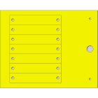 CEMBRE - TARGA RIVETT.Ø 4MM MG-VRT-RH GIALLO 15X80