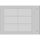 CEMBRE - TARGA QUADRO MG-VRT-R GRIGIO PVC 32X58