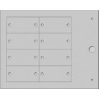 CEMBRE - TARGA RIVETT.Ø 4MM MG-VRT-RH GRIGIO 25X50TA