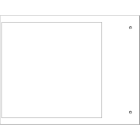 CEMBRE - TARGA QUADRO MG-VRT-R BIANCA IN PVC 105X110