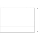CEMBRE - TARGHE QUADRO MG-VRT-R BIANCO PVC 25X140