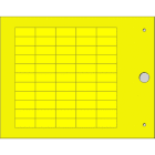 CEMBRE - TARGHETTA MG-TAPW GIALLA 9X20 X CAVI/COMP.