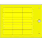 CEMBRE - TARGHETTA MG-TAPW GIALLA 9X35 X CAVI/COMP.