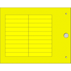 CEMBRE - TARGHETTA MG-TAPW GIALLA 9X50 X CAVI/COMP