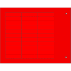 CEMBRE - TARGH.MG-TAA ADES.ROSSO 9X35 X COMPONENTI