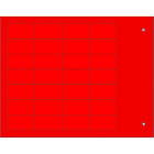 CEMBRE - TARGH.MG-TAA ADES.ROSSO 15X27 X COMPONENTI