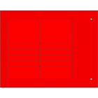 CEMBRE - TARGH.MG-TAA ADES.ROSSO 9X50 X COMPONENTI