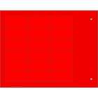 CEMBRE - TARGH.MG-TAA ADES.ROSSO 17X35 X COMP.
