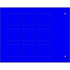 CEMBRE - TARGH.MG-TAA ADES.BLU 27X27 X COMPONENTI