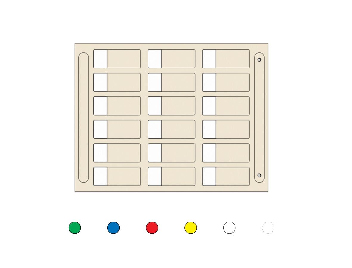 CEMBRE - Segnacavo MG-KMP038 ades.verde 10x23 max=7