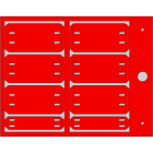 CEMBRE - TARGH.MG-ETF ROSSA PC FISS.A FASCET.28X57MM