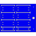 CEMBRE - TARGH.MG-ETF BLU PC FISS.A FASCET.28X57MM