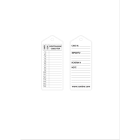 CEMBRE - CARTELLINO WIT-W PVC MORBIDO 40X100X0,5 WH