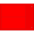 CEMBRE - TARGA QUADRO MG-VRT-A AD.ROSSO PVC 52X107